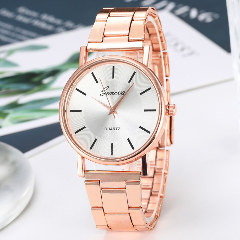 Factory wholesale neutral watches, women's simple and fashionable steel band watches, men's quartz wristwatches, men's watches details Picture
