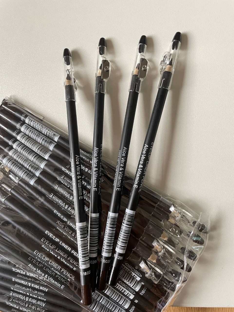 Foreign Trade Explosive Wooden Eyebrow Pencil Eyeliner Pencil Perspirant Easy Color With Pencil Sharpener Eyebrow Pencil Black Coffee Easy To Draw Makeup details Picture