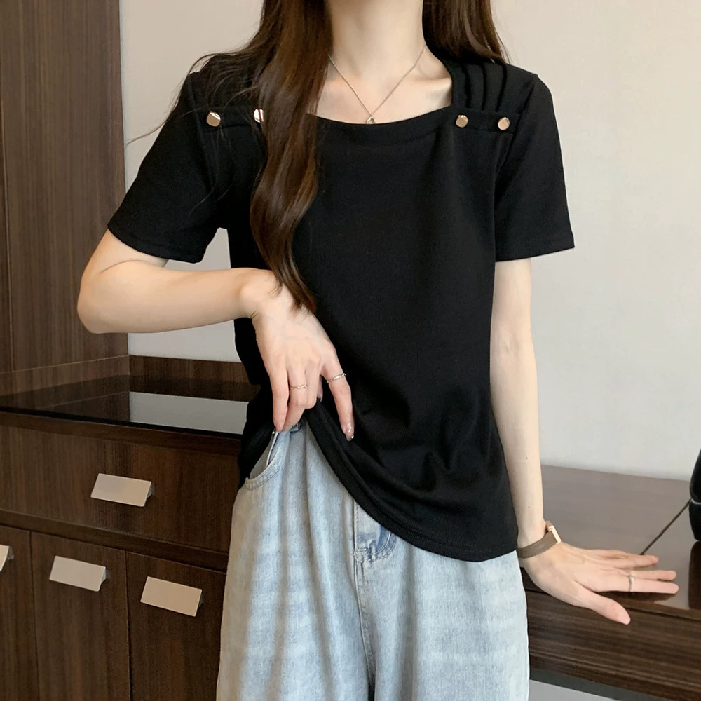 t恤女宽松韩版/衣服/T恤/女韩版短袖/桑蚕丝产品图
