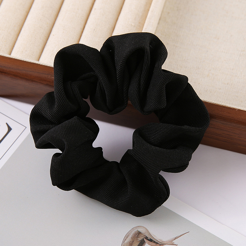 Cross-border large intestine circle, fashionable fabric twill hair band, popular bun hair rope, ponytail hair rope, large intestine circle hair accessory pic 6