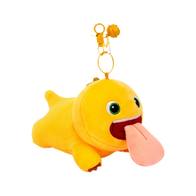 Wholesale of genuine licking Dragon plush toys, cute cartoon big tongue magnetic little milk dragon pendants, bags and decorations Item Picture