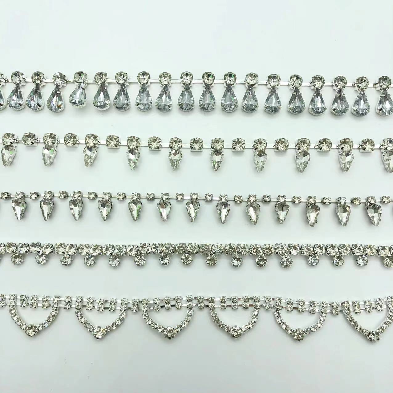 Welding Heavy Industry Chain Rhinestone Fancy Claw Chain Shoulder Strap Diy Clothing Accessories Dress Wedding Headwear Accessories Application Scenario