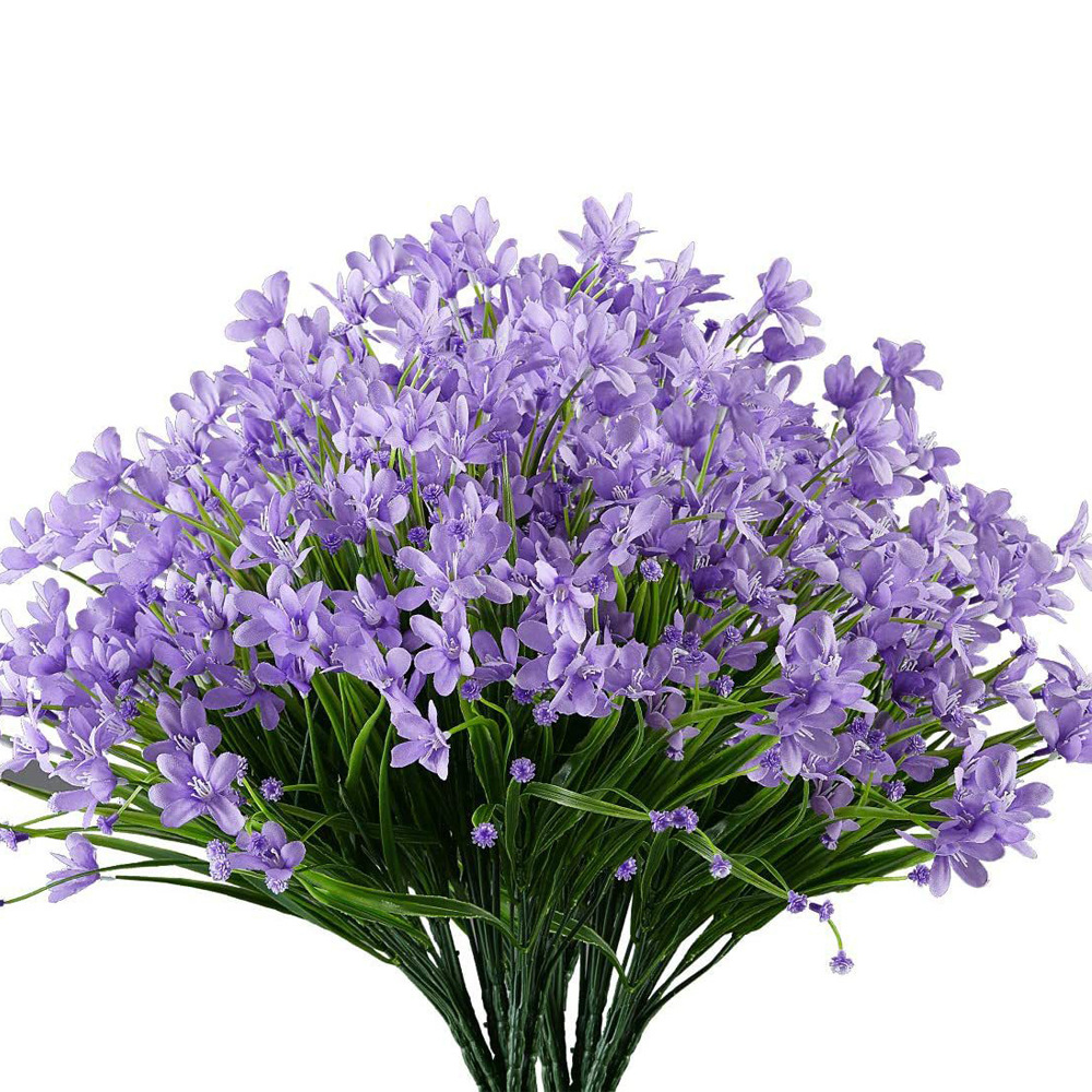 Amazon Artificial Flower 7 Fork Artificial Orchid Artificial Violet Outdoor Decoration Fake Flower Wholesale Item Picture