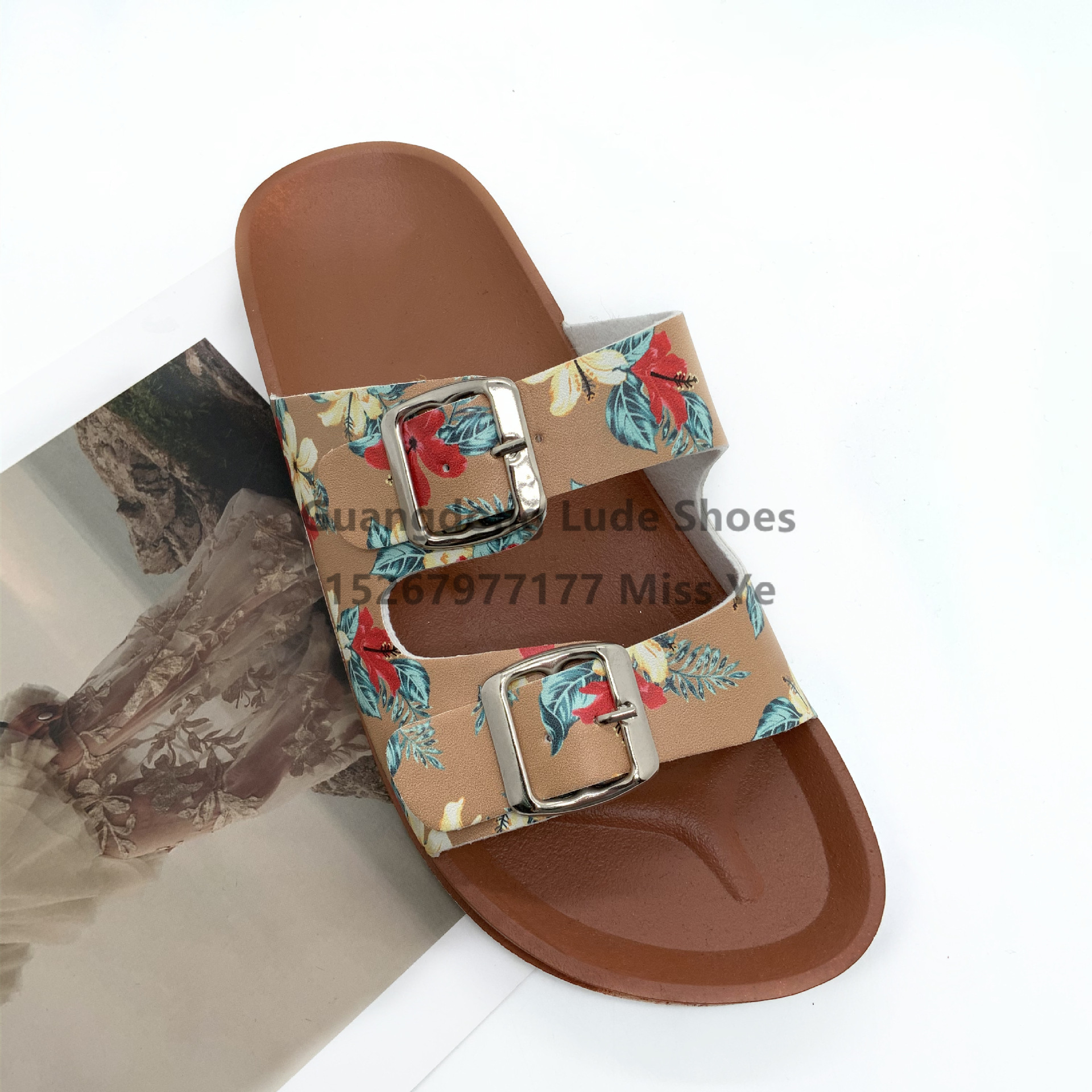 Summer New Women's Flip-Flops Flip-Flops Wear Craft Shoes Guangzhou Women's Shoes Casual All-Match Slippers Women details Picture