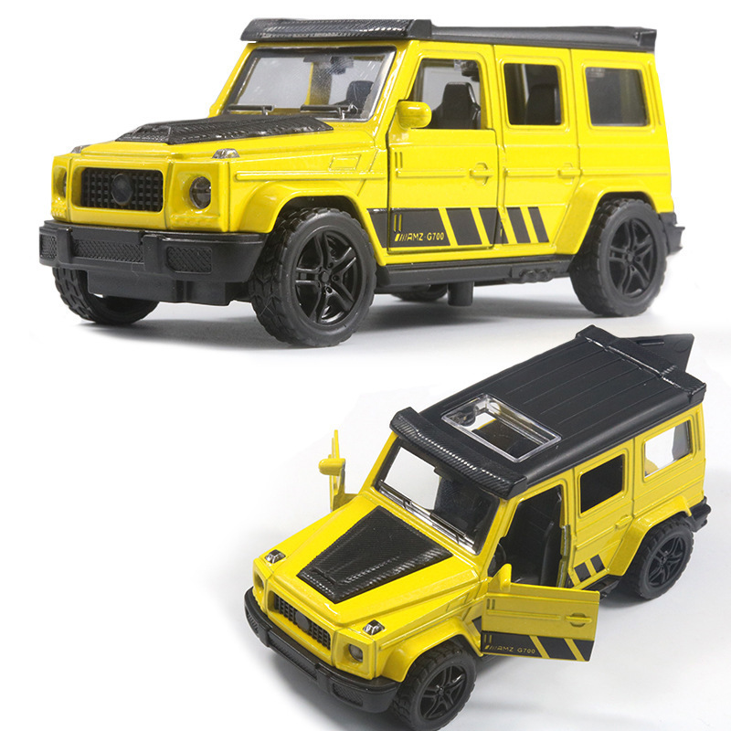 1:36 alloy car, off-road car, small car model, door-opening children's toy car, boy cake, street stall display item batch Application Scenario