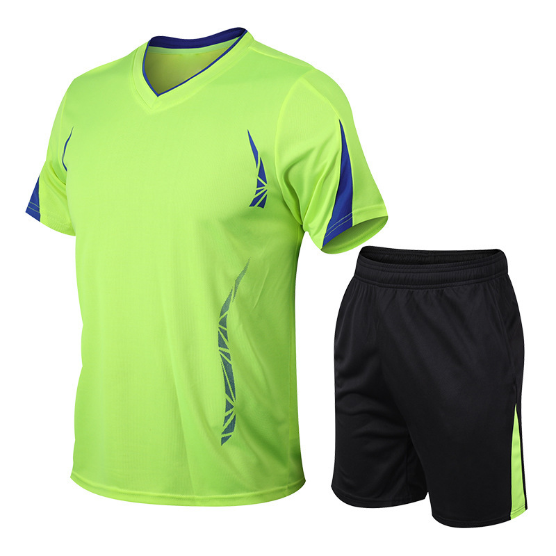 篮球服速干短袖运动套装男夏季健身短裤跑步足球服两件套一件代发详情图4