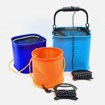 钓鱼桶EVA打水桶加厚折叠桶活鱼桶活鱼箱渔具垂钓用品鱼护桶钓箱