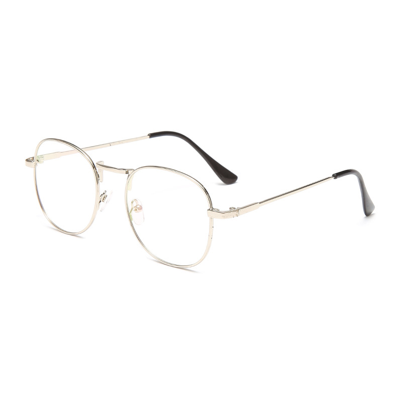新款复古金属平光眼镜男女光学镜复古潮流眼镜架可配近视详情图4