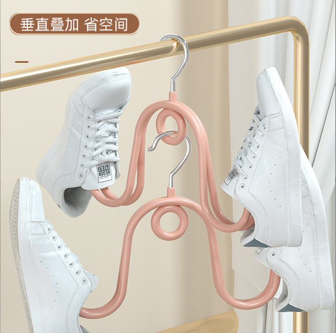 Household Multi-Functional Shoe Rack Drying Shoes Drying Shoes Rack Outdoor Balcony Shoe Rack Hook Outdoor Sandals Rack Hanging Rack Application Scenario