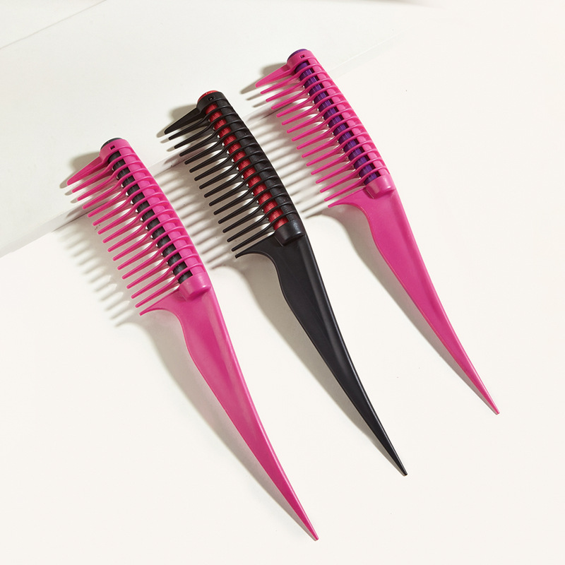 Barbershop Wide Tooth Roller Core Comb Oil Dye Hair Comb Hairpin Roller New Comb Smooth Comb Plastic Comb Wax Styling Comb Application Scenario
