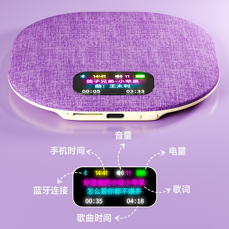 Новые smart-экраны, которые показывают спящую акустику, белые шумовые часы с двумя текстами, показывают оптовую оптовую торговлю акустикой под затылком details Picture