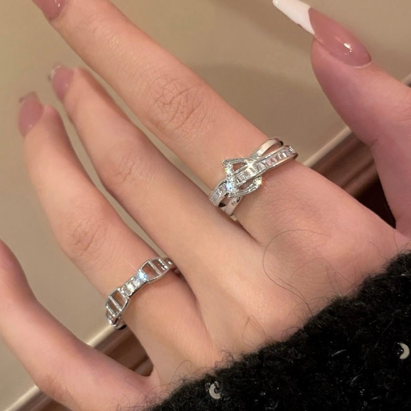 戒指/不锈钢戒指/防玉戒指/银戒指女个性/合金戒指产品图