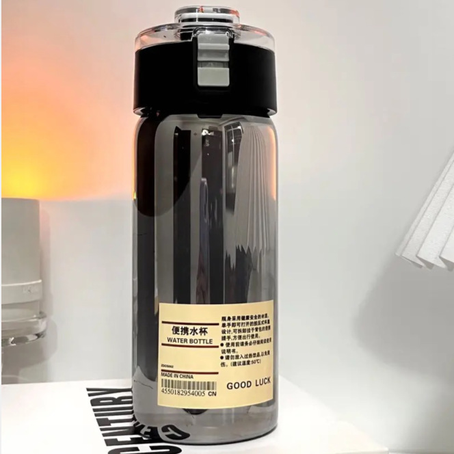 网红爆款无印平替简约便携随手杯带茶隔耐高温防摔塑料杯子奶茶水详情8