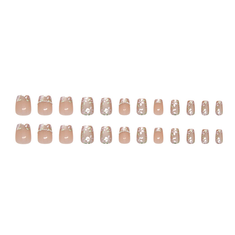 Floral cat's eye pearl, French fashion, gentle girl, whitening, versatile, detachable, wearable, diamond style, 24 pieces Item Picture