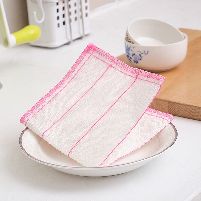 Non-Oil Is Not Easy To Remove Hair Dishwashing Towel Thickened Wipe Table Bowl Cleaning Cloth Absorbent Dishwashing Cloth Kitchen Rag Small Towel details Picture