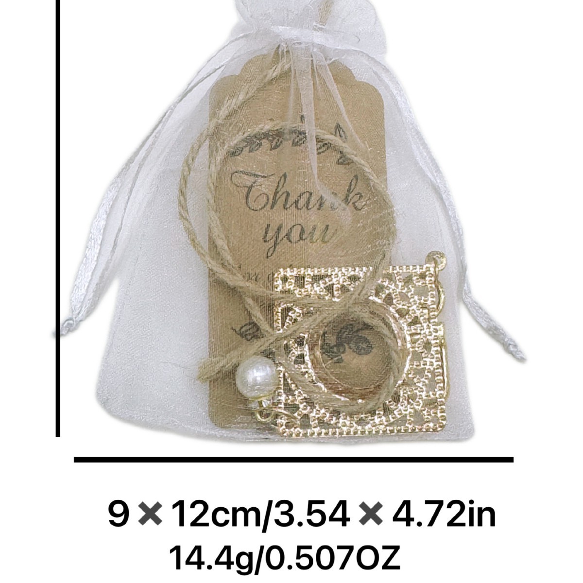 New cross-border square diamond keychain bag, small gift keychain metal pendant, party keychain pendant Specification image