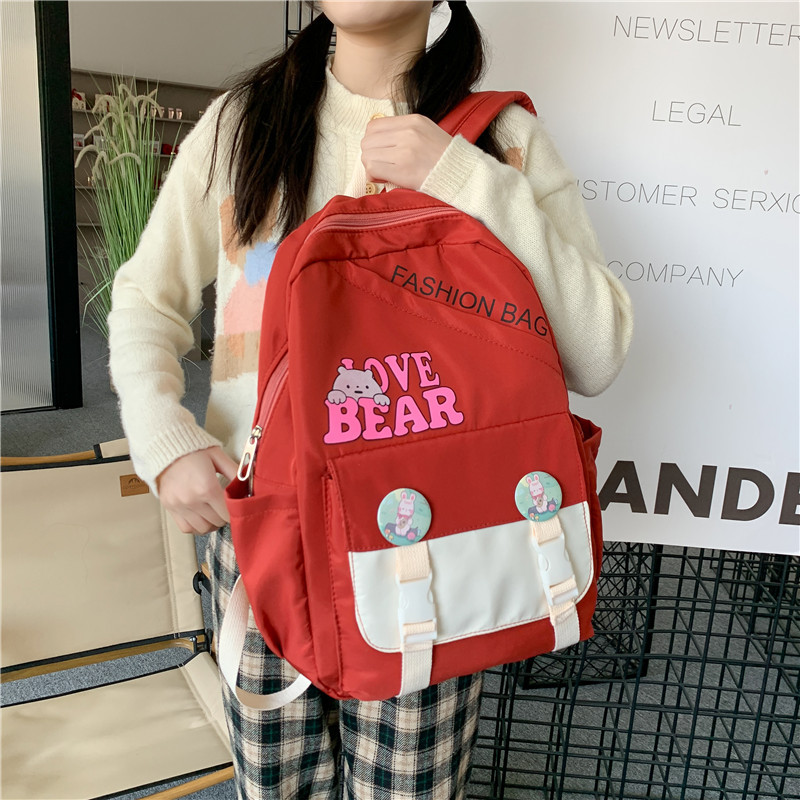 Backpack Nylon cloth bags Fashion fresh Backpack SchoolBags Large quantity discount Wholesale customization welcome consulting, ordering! details Picture