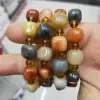 Jewelry and accessories, Xinjiang golden thread jade square irregular combination bracelet, diy Buddhist prayer beads jade bracelet manufacturer wholesale details Picture