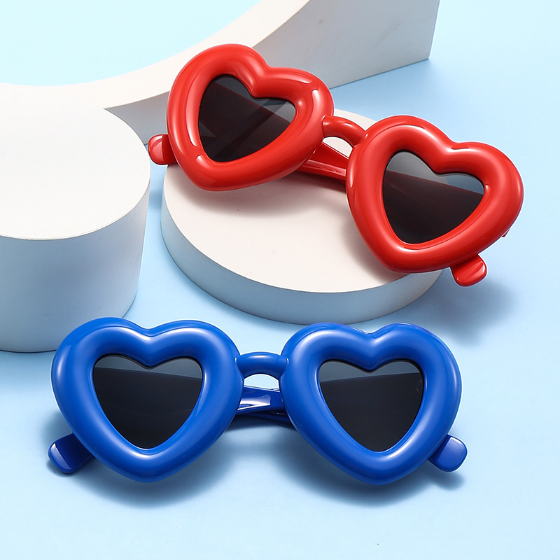 2024 New Children's Sunglasses Heart-Shaped Glasses Polarized Primary School Sunglasses Sunshade Mirror 7-142 Specification drawing