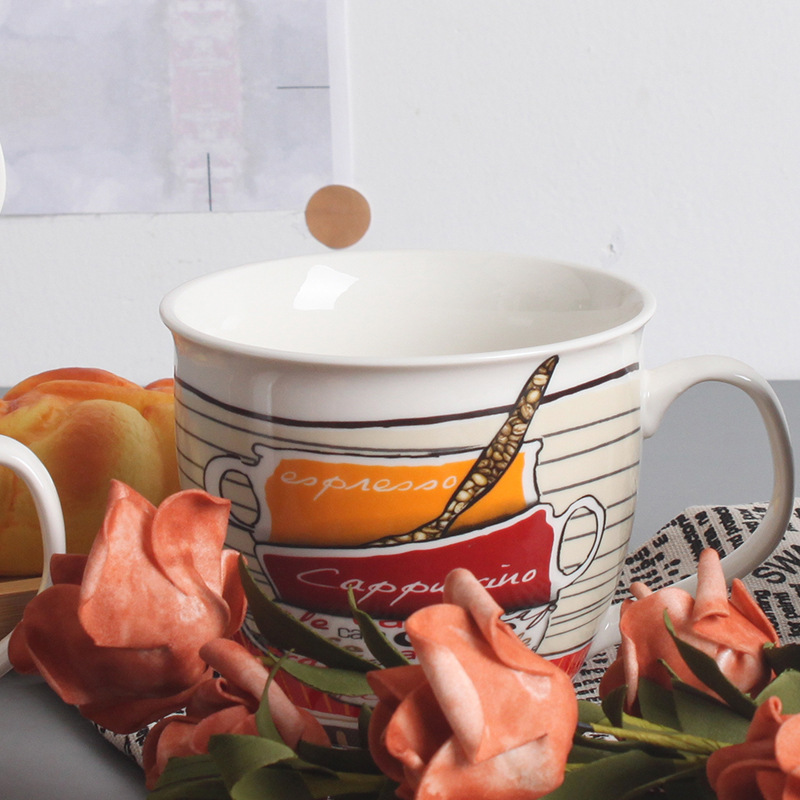 Manufacturers Directly Supply European Ceramic Coffee Mug Mug European Office Drinking Water Afternoon Tea Cup Creative Cup Application Scenario