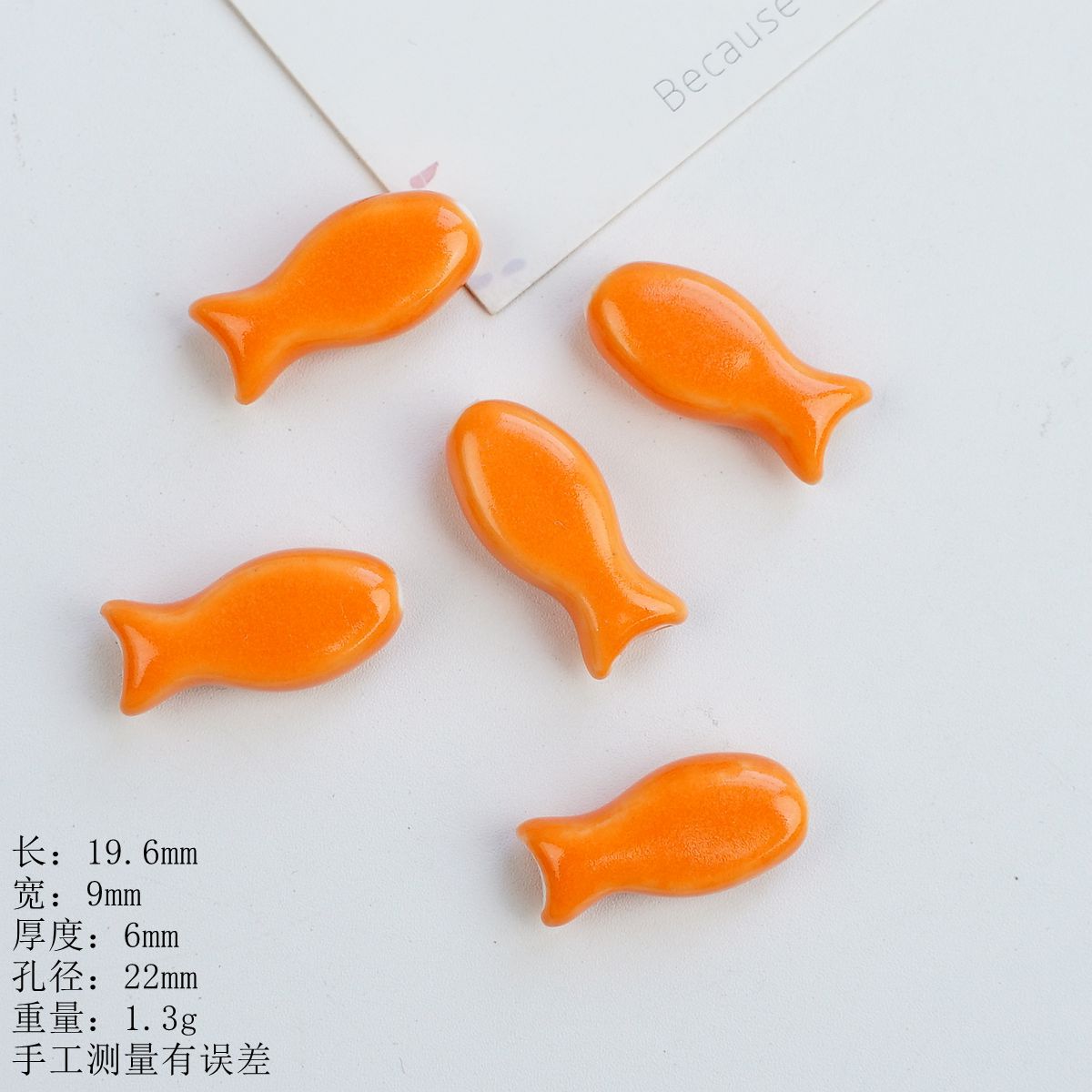 Jingdezhen ceramic hand-painted fish, versatile glossy macaron accessories and accessories wholesale, handmade DIY materials pic 8