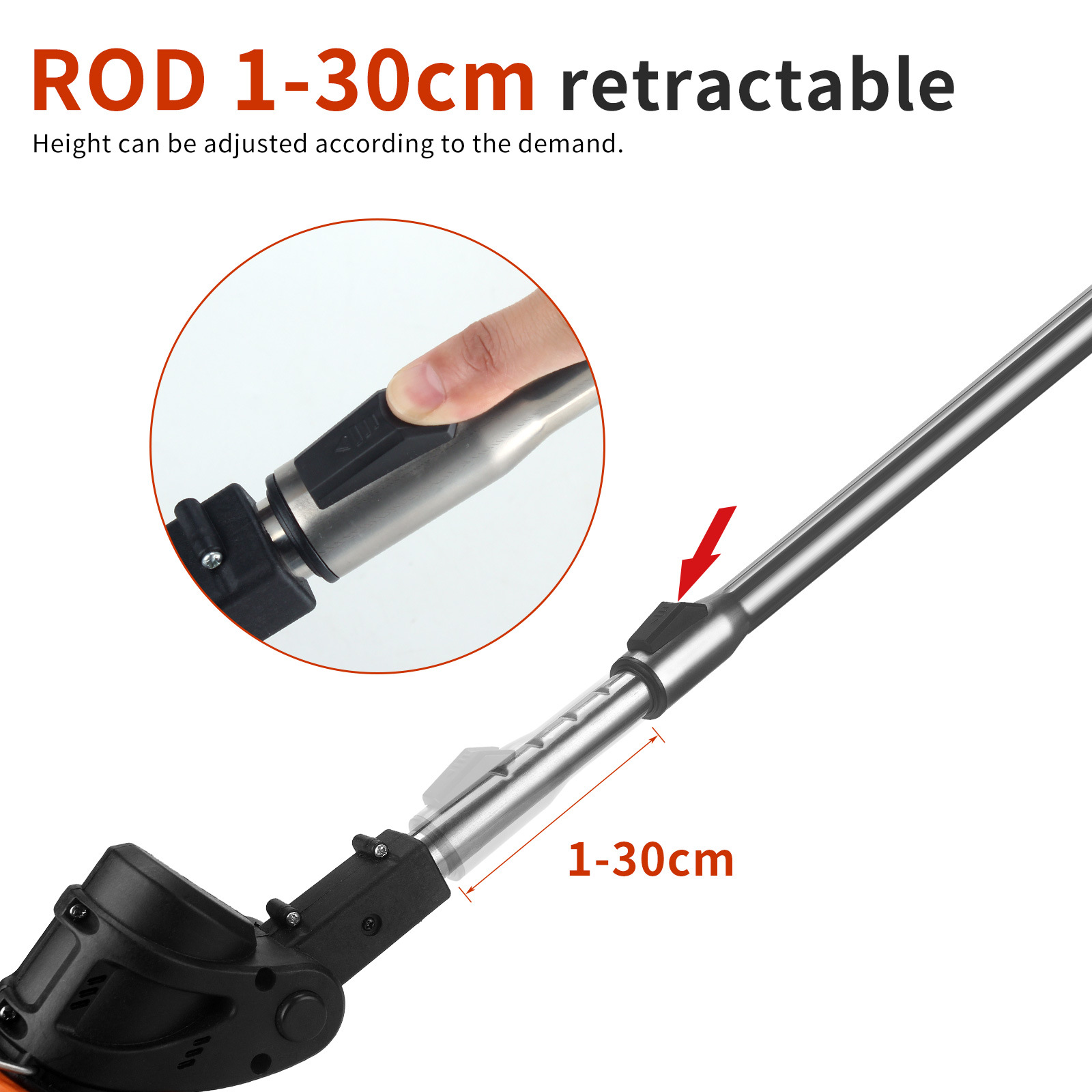 Industrial electric lawn mower, household small garden rechargeable lawn mower, lawn mowing, lithium battery lawn mowing wonder Specification image
