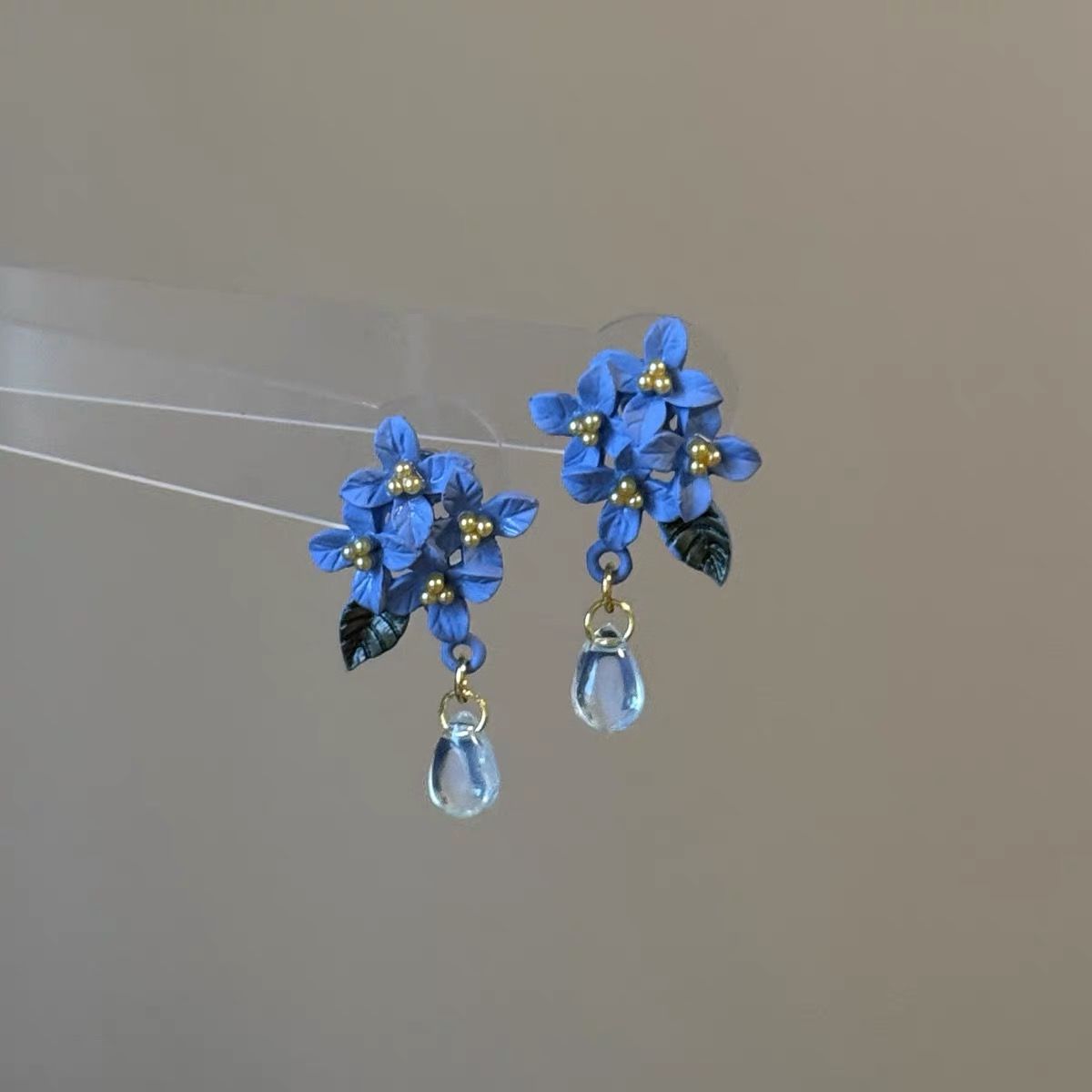 Orchid New Chinese ethnic style ancient style exquisite ear studs sweet, cute, fresh atmosphere cheongsam flower ear clips details Picture
