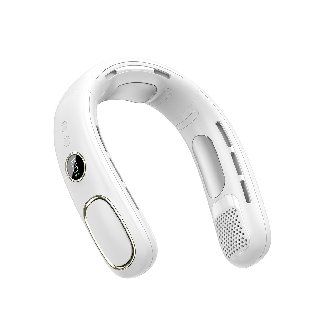 Cross-Border Semiconductor Cooling Halter Fan Usb Charging Leafless Air Conditioning Fan Outdoor Portable Halter Small Fan Item Picture
