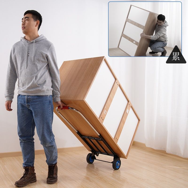 Small Trolley Folding Home Handling Trailer Shopping Trolley Light Portable Luggage Trolley Trolley Lorry Lorry Application Scenario