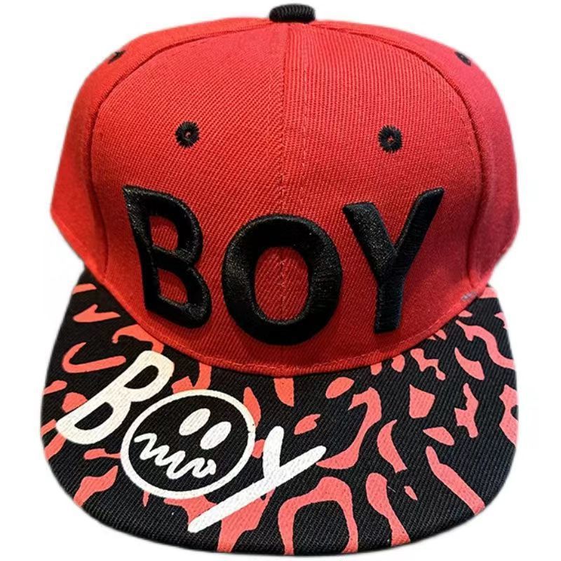 Children's spring and autumn baseball caps, boys' and girls' sun caps for primary school students, summer sun hats, Korean style trendy flat brim hip-hop caps Item Picture