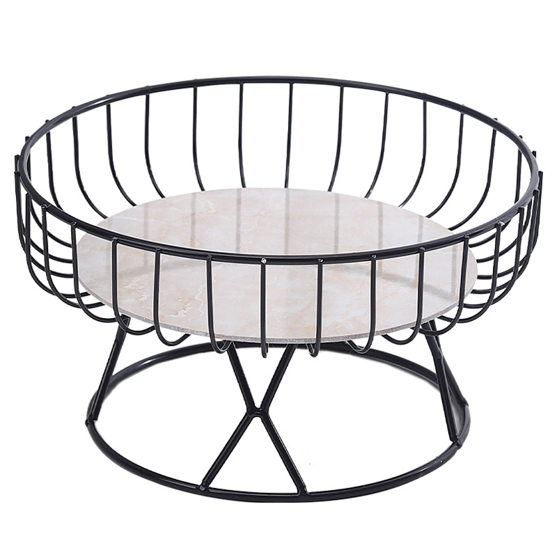Manufacturers Wholesale Metal Fruit Tray Iron Art Simple Creative Home Guest Restaurant Table Snacks Dried Fruit Storage Fruit Basket Item Picture
