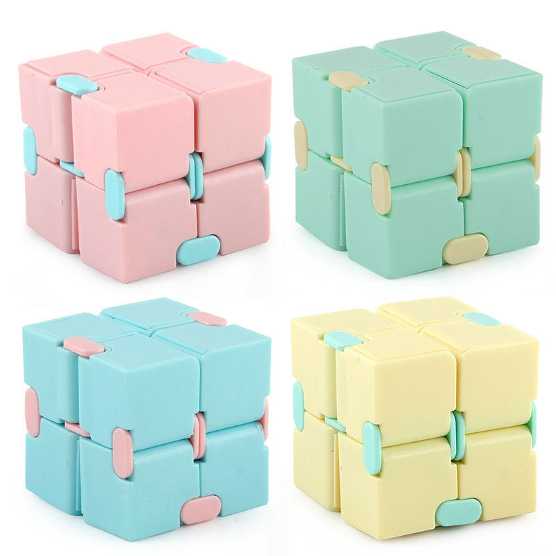 Wholesale Foreign Trade Unlimited Rubik's Cube Creative Tiktok Toy Vent Decompression Toy Flip Rubik's Cube Pocket Macaron