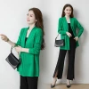 The 2022 autumn/winter new style of Huage Di Qing women's sweater, high-end cut-out mid-length shawl cardigan, thin style Item Picture