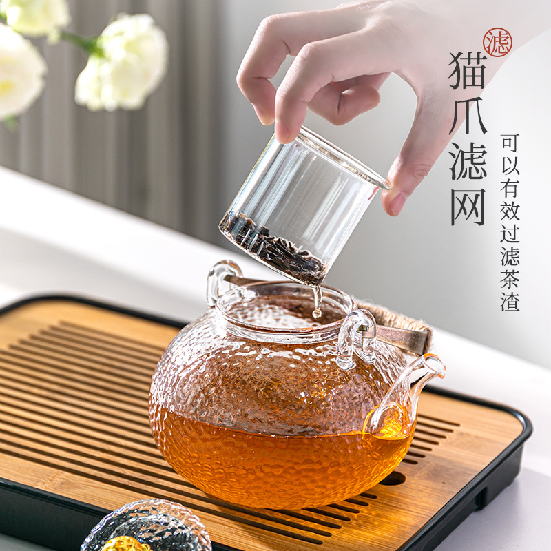 Glass Teapot To Make Tea Household High Temperature Resistant Electric Ceramic Stove Tea Maker Around The Stove Open Fire Beam Kettle Health Tea Set details Picture