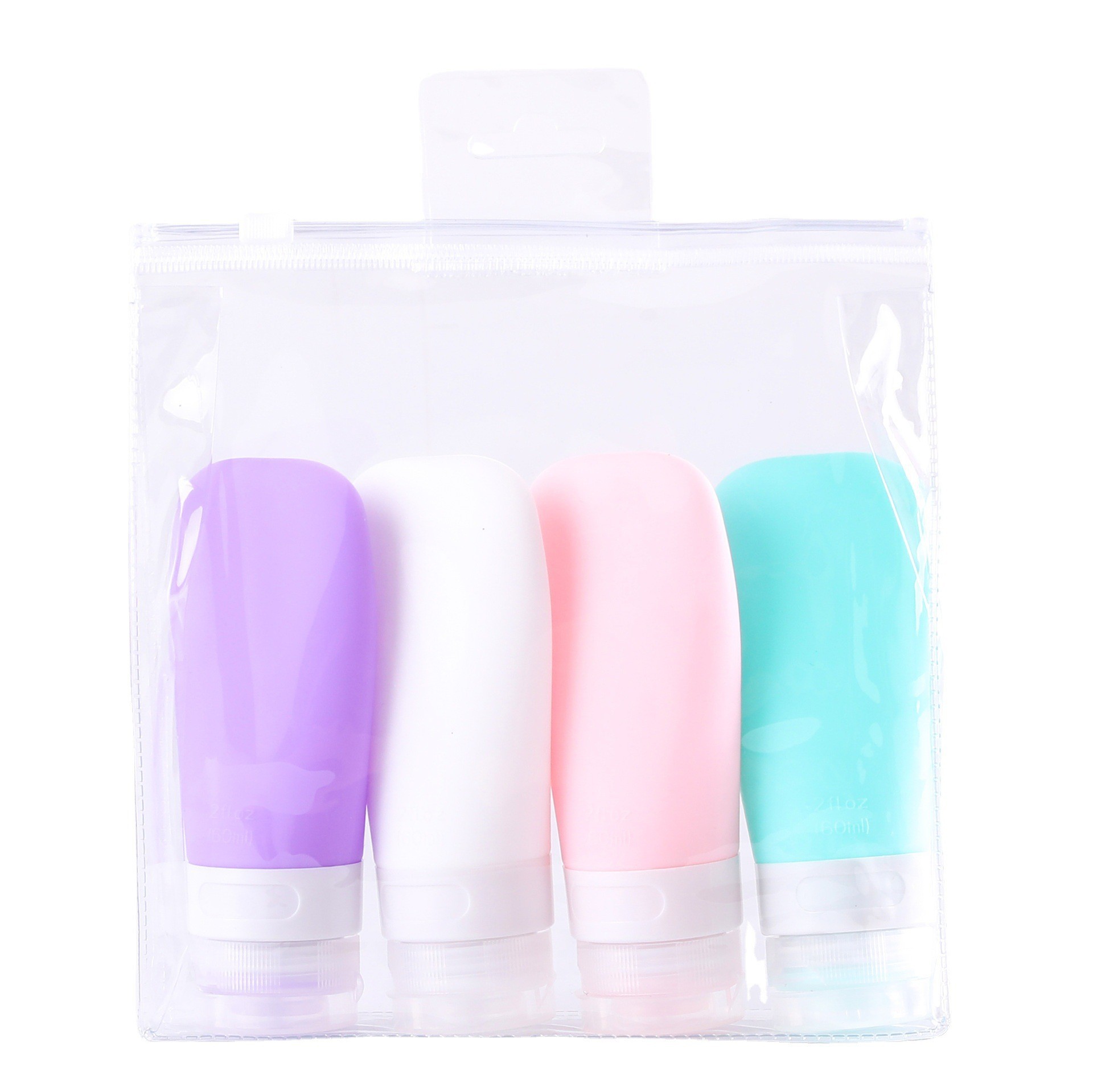 Portable silicone dispensing bottles for best-selling Amazon shampoo bottles, lotion and toner samples pic 8