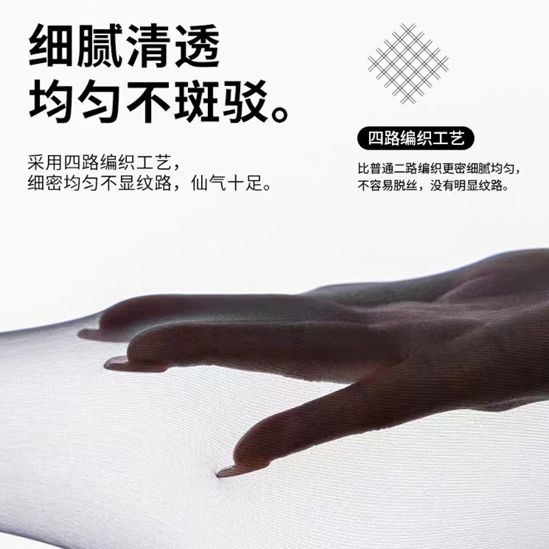 Bonas 0D Ultra-thin black stockings Black pantyhose non-dropping crotch invisible anti-hook stockings Durable stockings summer thin style Application Scenario
