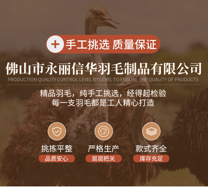 厂家直销15-80cm鸵鸟毛舞台布置真羽毛发夹装饰插花婚庆布置羽毛详情1