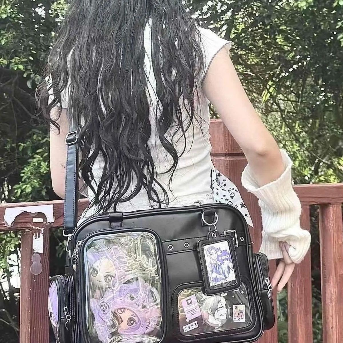 追星人演唱会藏灯牌15㎝娃包大容量追星人双肩斜挎学生日常痛包详情4