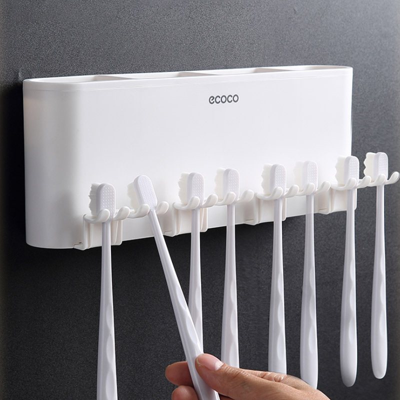 High profile horizontal wall mounted toothbrush cup holder Toothbrush storage holder Punch free mouthwash cup Brushing cup toilet tooth cup holder Specification drawing