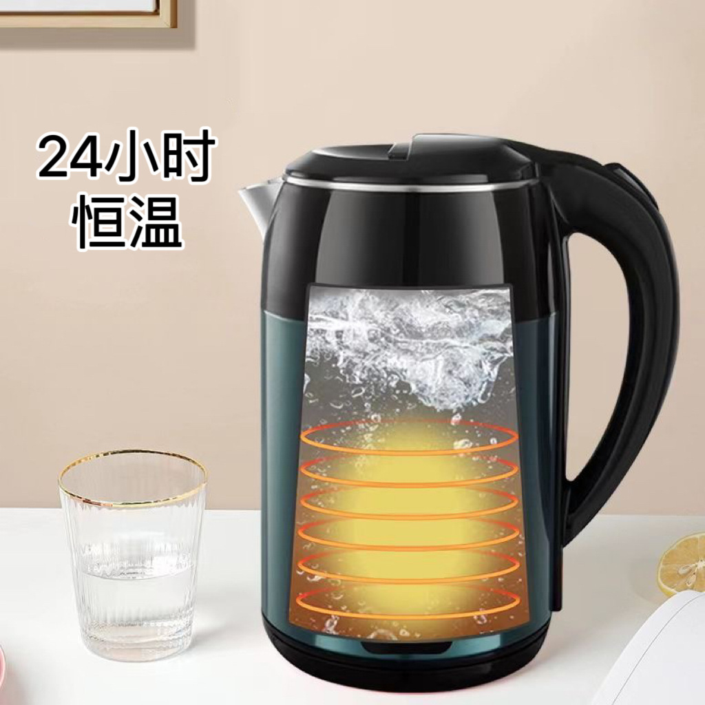 Wanlida 2.5L automatic heat preservation electric kettle, automatic power-off household boiling kettle, double-layer color steel electric kettle Specification image