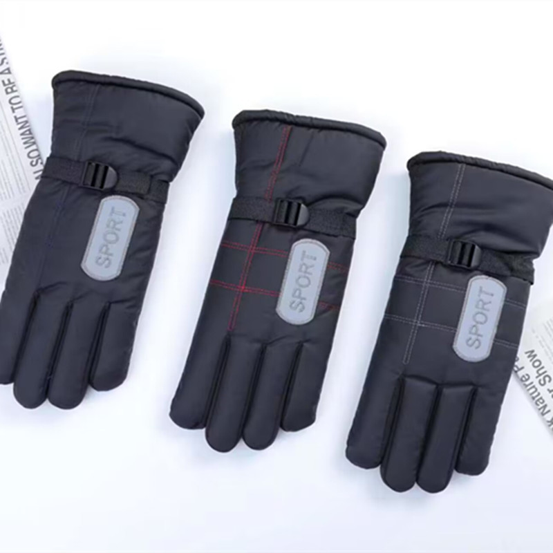Cross-border thickened and extended warm gloves, outdoor skiing, motorcycle and electric bike riding gloves, riding with fleece and thickened