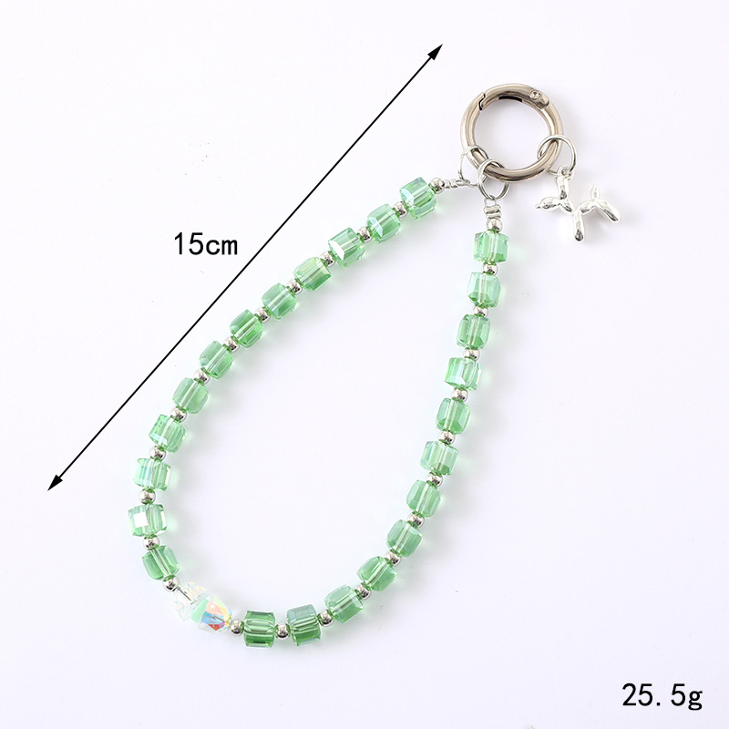 New crystal beaded pendants, fashionable and light luxury luggage pendants, phone cases, keychains, lanyard, anti-drop phone chains details Picture