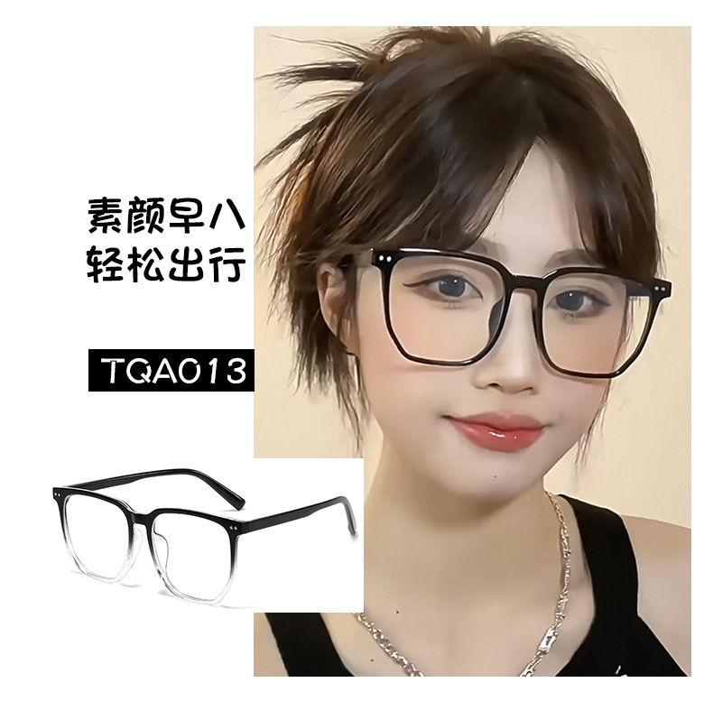 gm眼镜框女款时尚简约网红素颜显脸小防蓝光平光镜男士近视眼镜架详情4