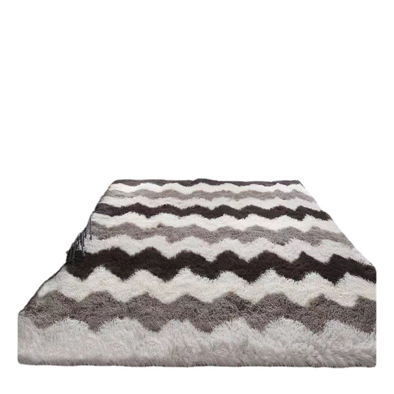 Modern Simple Gradual Change Tie Dye Carpet Home Bedroom Room Long Hair Blanket Dirt Resistant Non-Slip Living Room Carpet Item Picture