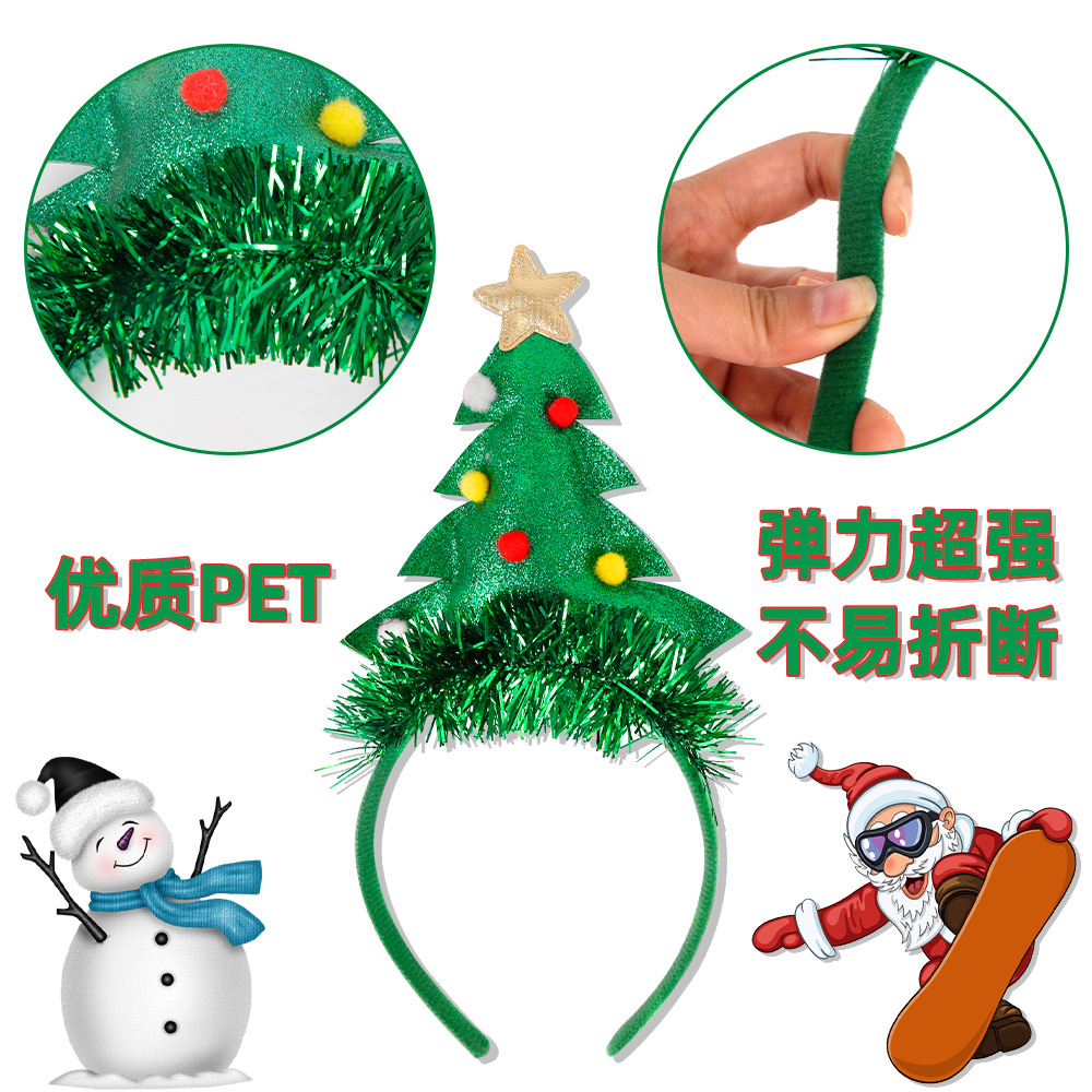New Christmas decoration three-dimensional hair band, Christmas party children's gifts antler bells, Christmas hats, headbands and hair accessories Application Scenario