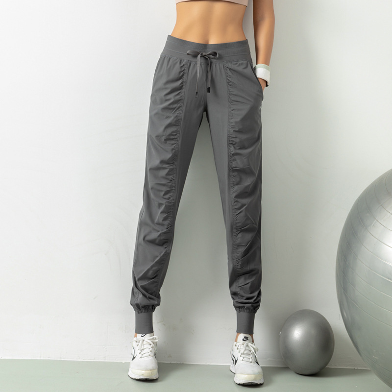 Amazon's best-selling sports loose running yoga fitness quick-drying pocket casual 9-point women's tapered pants Specification image
