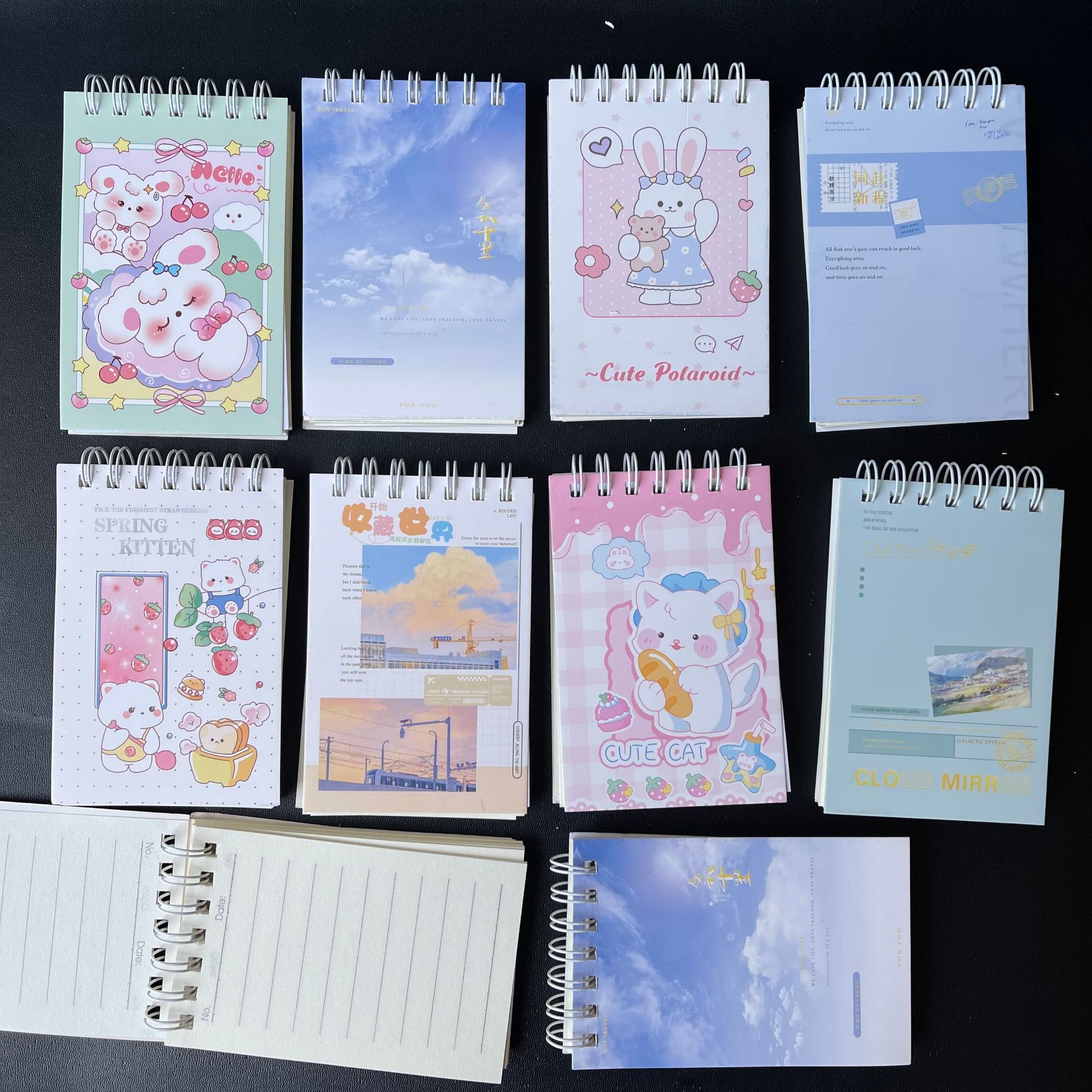 【 Zone 3-8 】100k-0630 Notebook 10/ pack 680 per piece 100k-0630 notebook Student Notebook Portable Note-taking Coil Notebook wholesale 1 yuan