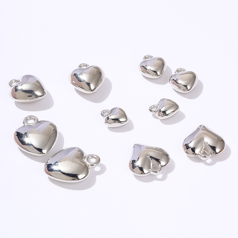 BBC银色桃/配件/桃心白底实物图