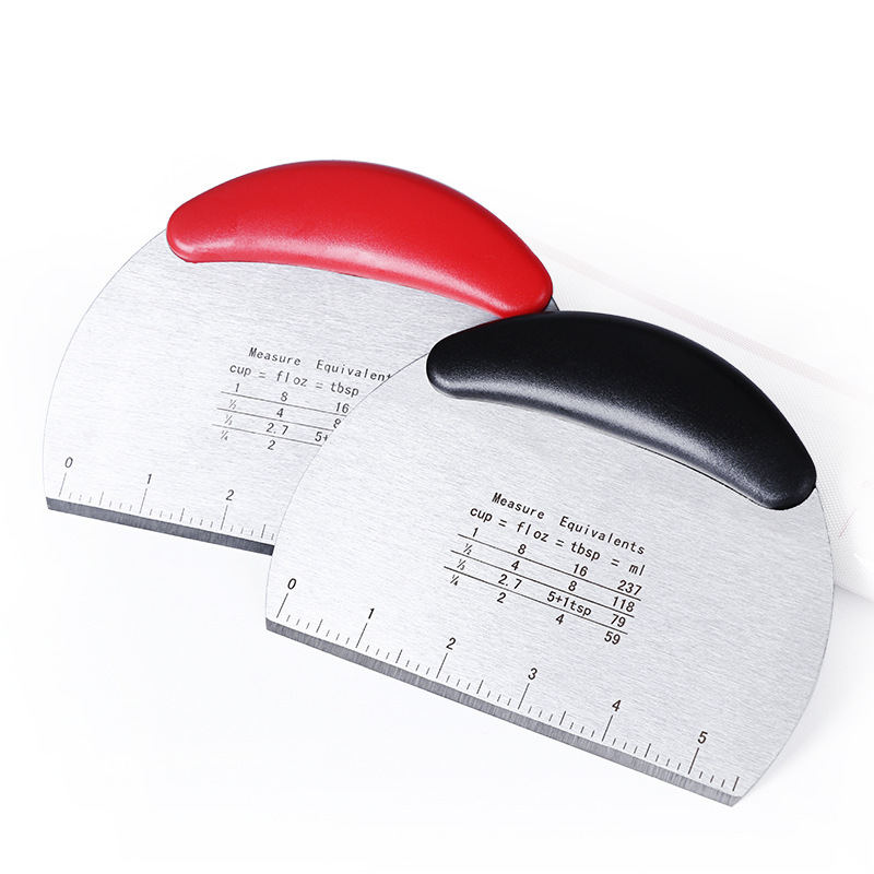 Stainless steel noodle cutter Graduated dough flour cutter Stainless steel scraper sausage noodle cutter Item Picture