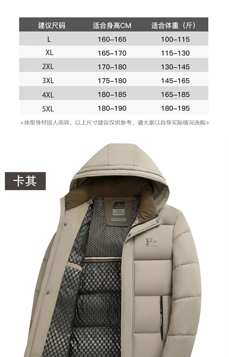 Down cotton-padded jacket for men, short coat for 2024 winter, detachable cap, cotton-padded jacket for middle-aged and elderly people, thick and warm cotton-padded jacket for men pic 6